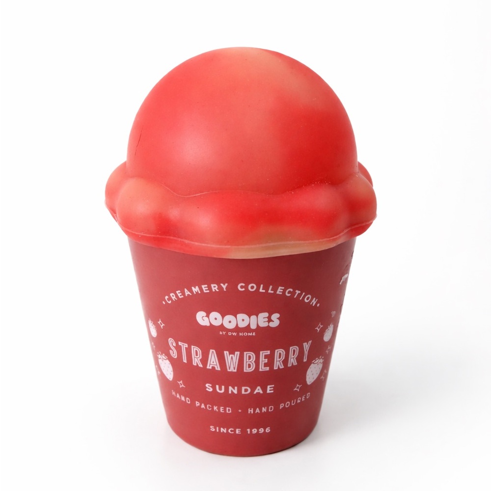 DW Home Goodies Strawberry Sundae Candle Creamery Collection Ice Cream Jar 6.4oz